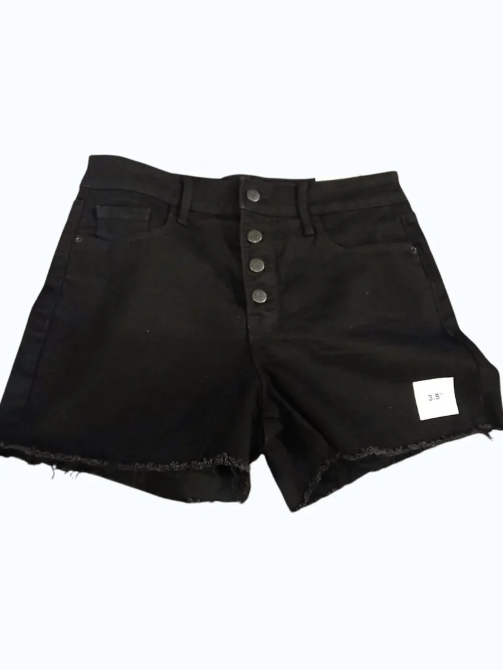 NWT OLD NAVY Black Denim Button Fly Shorts - Picture 7 of 10